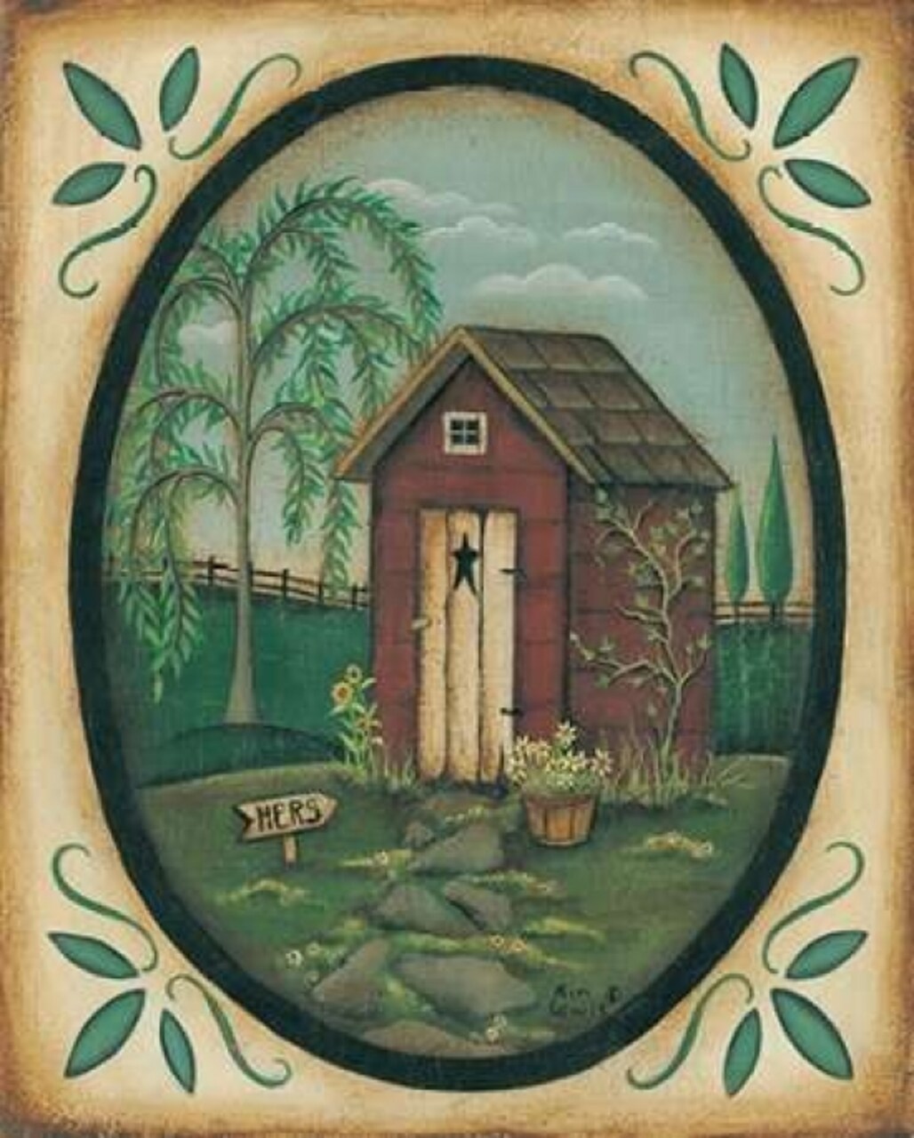 Her Outhouse Poster Print by Kim Lewis - Item # VARPDXKL053
